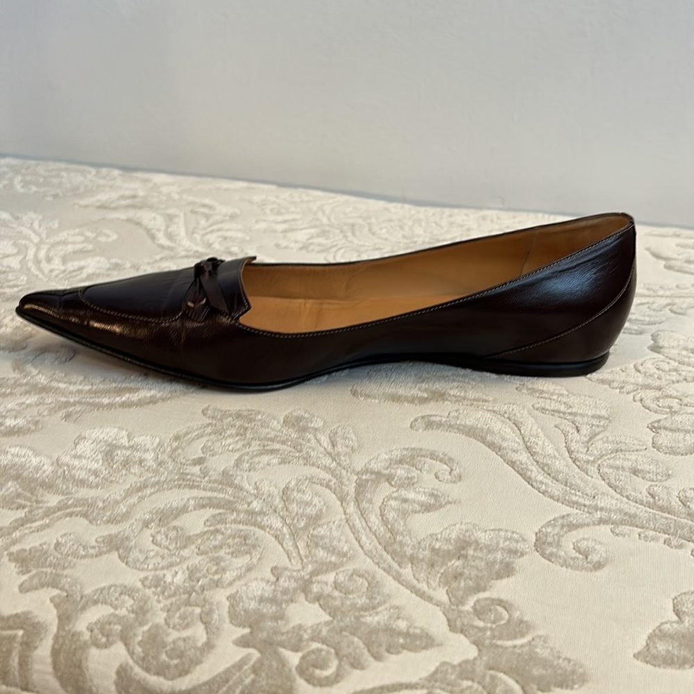 Authentic HERMES stunning dark brown flats in excellent condition size 38 1/2 - Picture 3 of 16